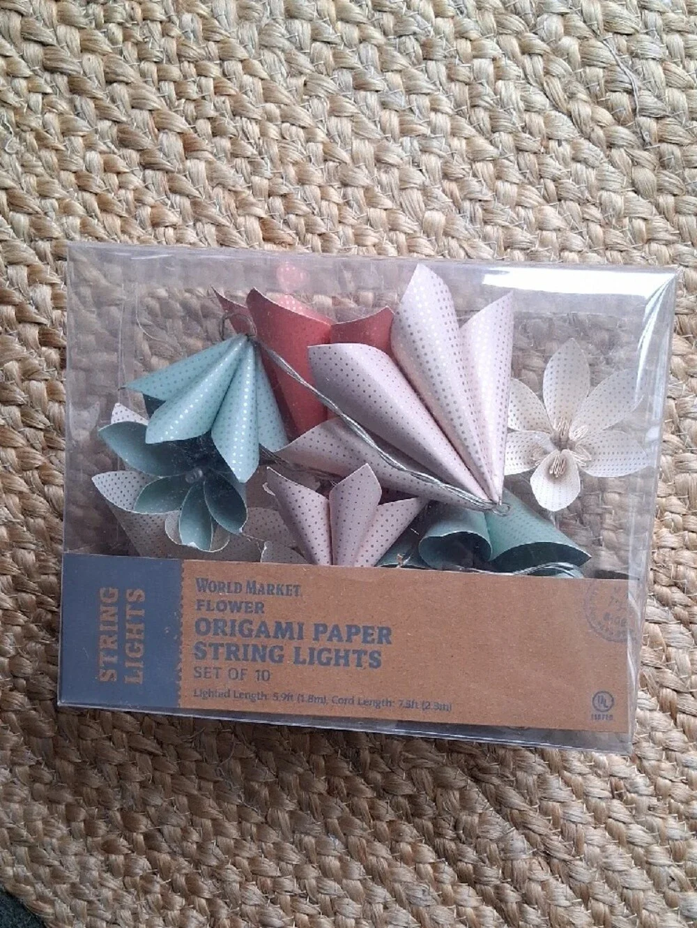 Paper Flower String Lights - Pastel Multicolor Home Holiday Decor